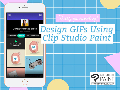 Learn to create nostalgic 90s GIFs in Clip Studio Paint