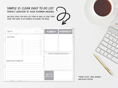 Planner To Do List Layout 2 design graphic design indesign layout out design product design