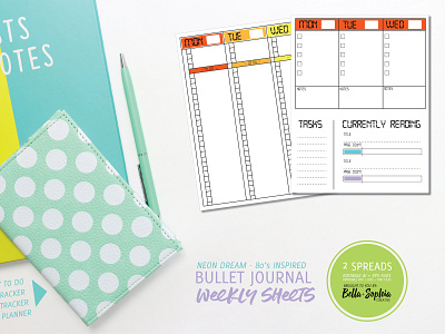 Neon Dream Weekly Bujo Planner