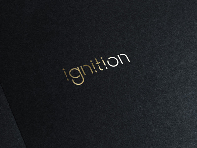 ignition company identity lettering logo logodesign logotye wordmark