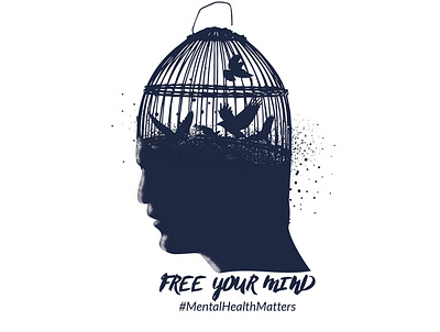 Mental Health Matters freedom freeyourmind illustration illustration art mental health t shirt design t shirt designer
