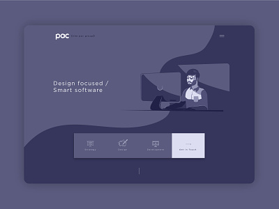 The Pac Group - Home page Dark branding dark theme flat design graphic design icon illustration illustrator ui web design