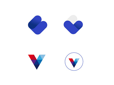 VB and V logo mark