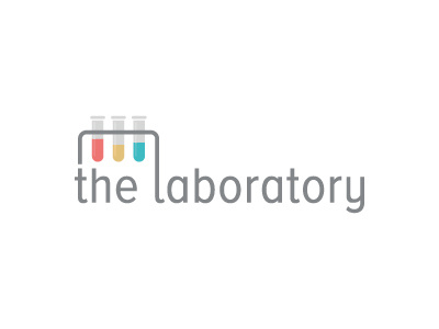 The Laboratory belfast branding co work co working lab laboratory logo nova proxima test tubes typography