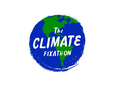 The Climate Fixathon brand climate climate change climatechange event hackathon identity logo