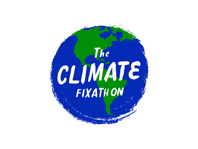 The Climate Fixathon brand climate climate change climatechange event hackathon identity logo