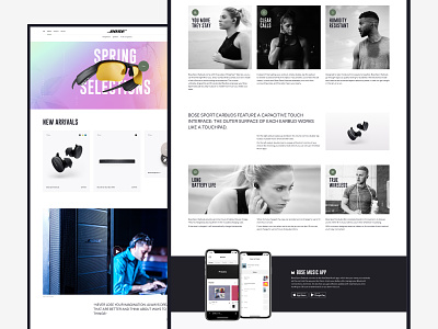 Bose website redesign concept bose design desktop design ecommerce figma headphones ui webdesign