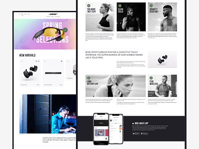 Bose website redesign concept