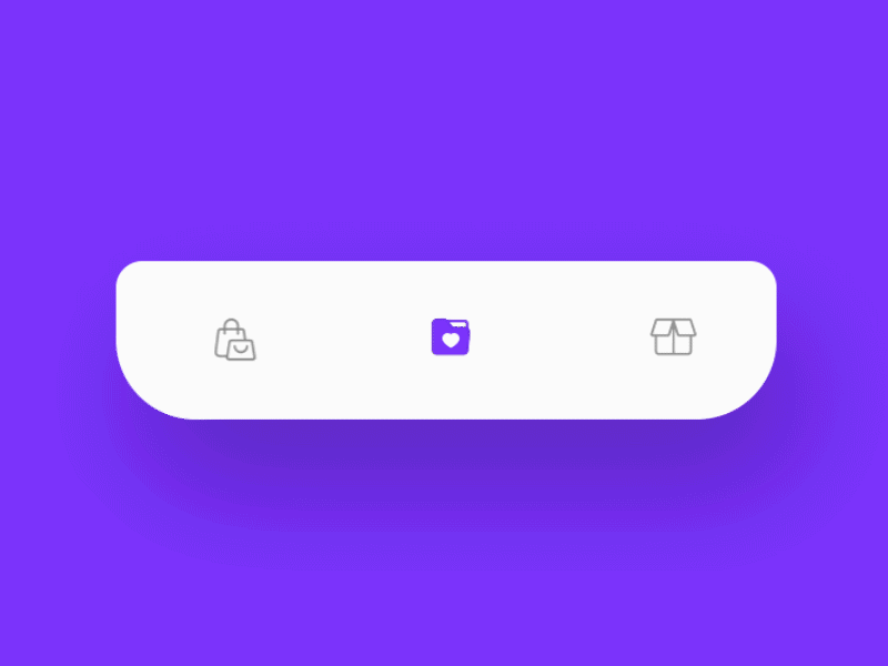 Tab bar animation | Micro Interaction animation awesome custom homepage icons interaction minimal motion order shopping tab tabbar ui ux wishlist