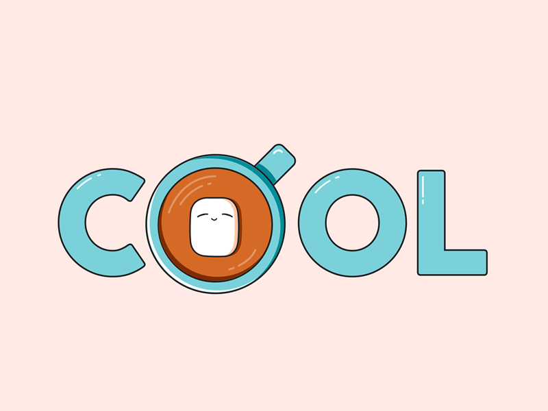 Cool Cold Coffee branding coldcoffe cool creative design dribble gif graphics ice illustration minimal motion simple ui ux vector