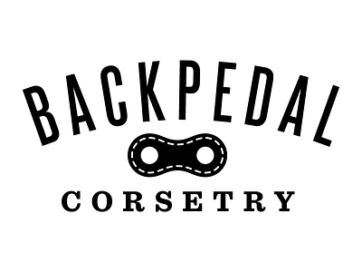 Backpedal bicycle corset fashion fetish logo