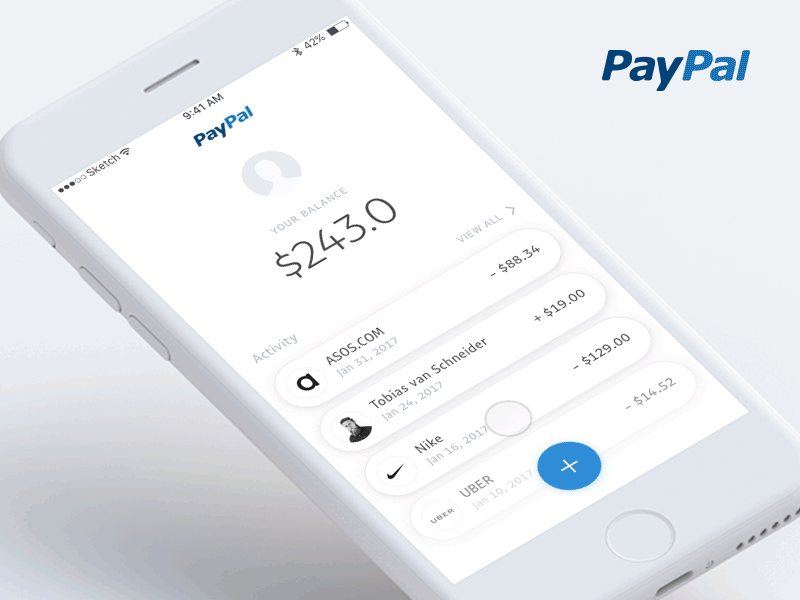 Paypal Mobile UI/UX