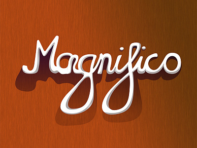 Magnifico lettering type typography