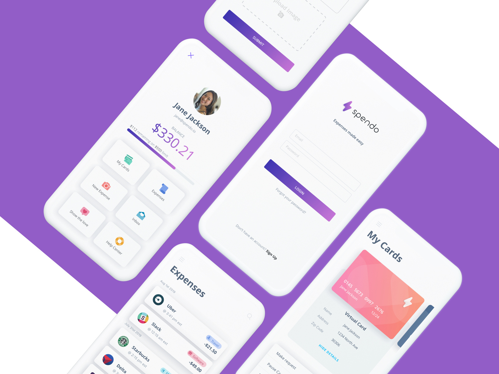 Spendo Mobile App by Maria Celeste Bonometti on Dribbble
