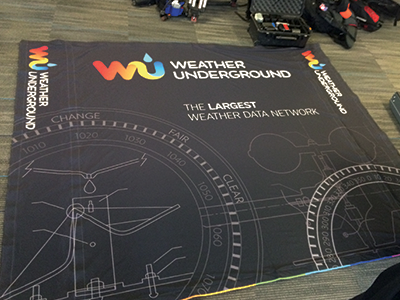 Weather Underground Display Booth