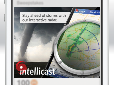 Intellicast ad ad app intellicast storm tornado weather