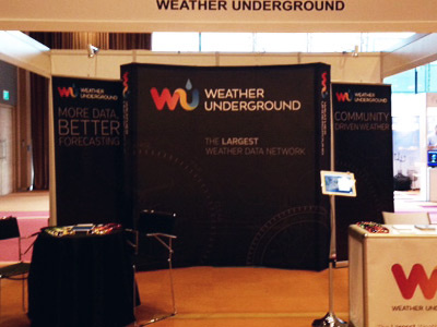 WU Booth at InterMET Asia, Singapore booth singapore weather weather underground