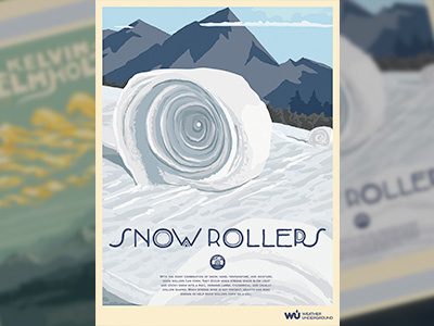 Snow Roller Poster poster snow weather
