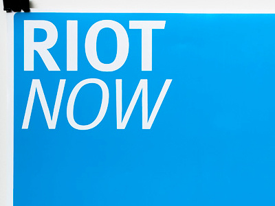 Riot Now infographic poster