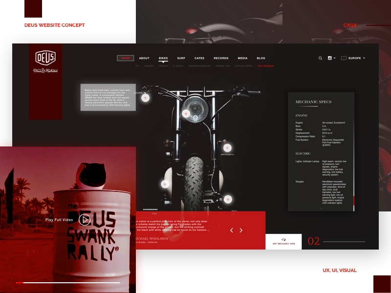 DEUS WEBSITE CONCEPT by Carlos Garrido on Dribbble