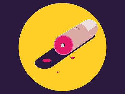 Ouch 2d design illustration