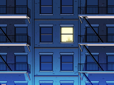 Apartment Ext. 2d animation design illustration photoshop
