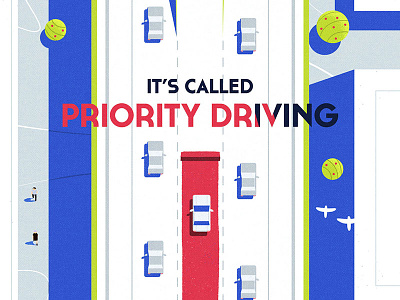 Priority Driving 2d animation colin hesterly illustration not to scale party time excellent photoshop priority driving road rage tomtom