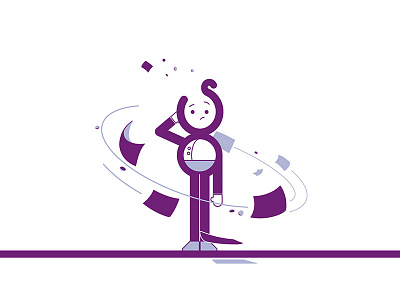 The Purple Dude Frame 2d colin hesterly dead frame illustration illustrator not to scale photoshop pitch frame
