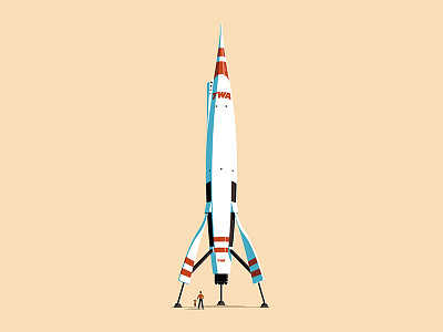 Expo '55 - Rocket To The Moon colin hesterly disney disneyland expo55 graphic design illustration