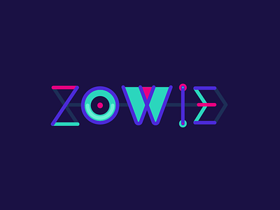 Zowie II identity illustration logo type zowie