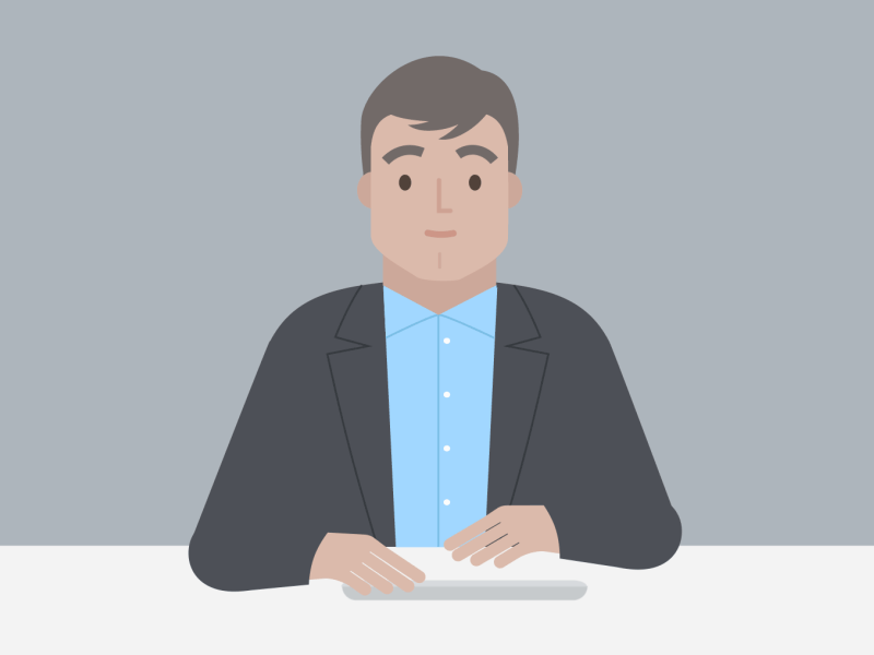 Confused Director animation businessman character character design director gif