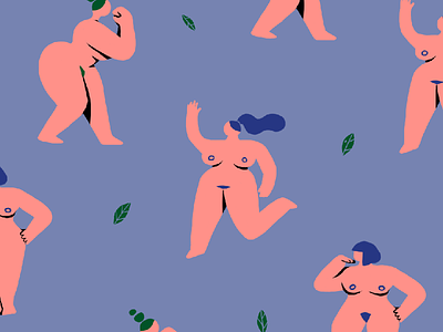 GIRLS GIRLS GIRLS 2d characters diversity girls illustration international womens day naked nude women womens day