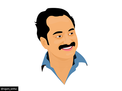 Fahadh Faasil actor artwork design illustration illustrator india malayalam portait