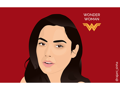 Gal Gadot - Wonder Woman artwork illustration illustrator movie portait