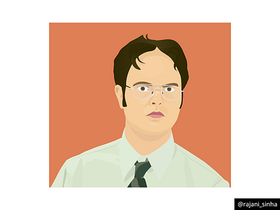 Dwight Schrute (The Office) artwork illustration illustrator portrait vector