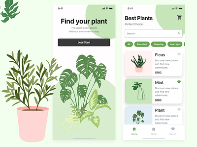 E commerce app - plants shop