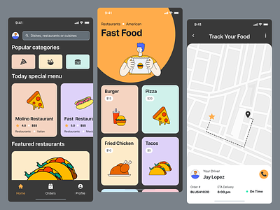 Food Delivery and track order ios app