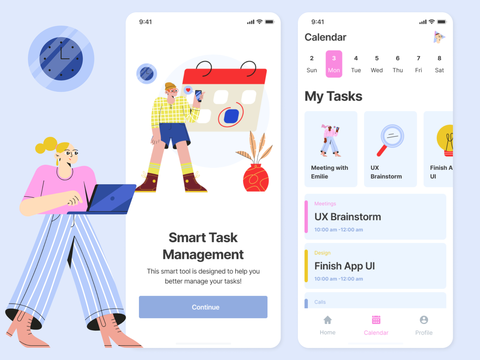 Mobile UI Productivity App to do planner by Anna (asol_design) on