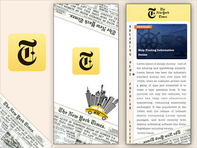 New York Times App Redesign androidapp challenge illustrator iosapp mobile app mobile app design new york newsapp sketchapp uiuxdesign uplabs