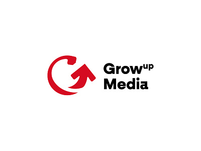 GrowUp Media animation branding corporate design graphic design illustration logo logotype print symbollogo typography ui ux vector