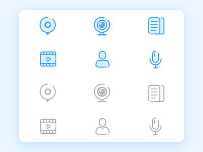 A few small icon of an APP