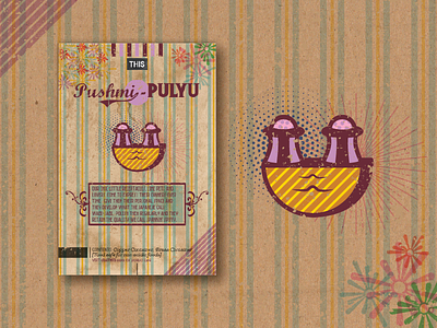 Pushmi-PULYU Label Design art branding illustration label label design label packaging pattern print
