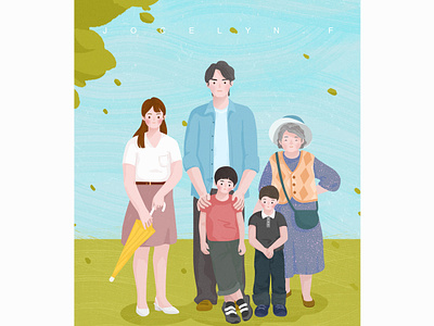 是枝裕和 family illustration