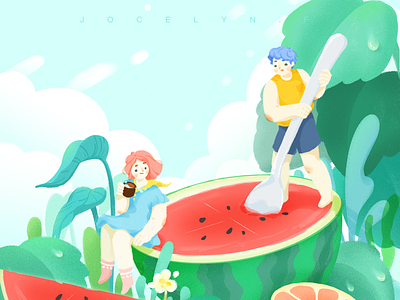 The never ending summer 🍉🍉🍉 summer watermelon girl boy