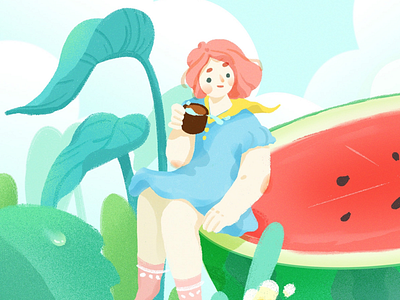 The never ending summer🍃🍃🍃 summer watermelon girl