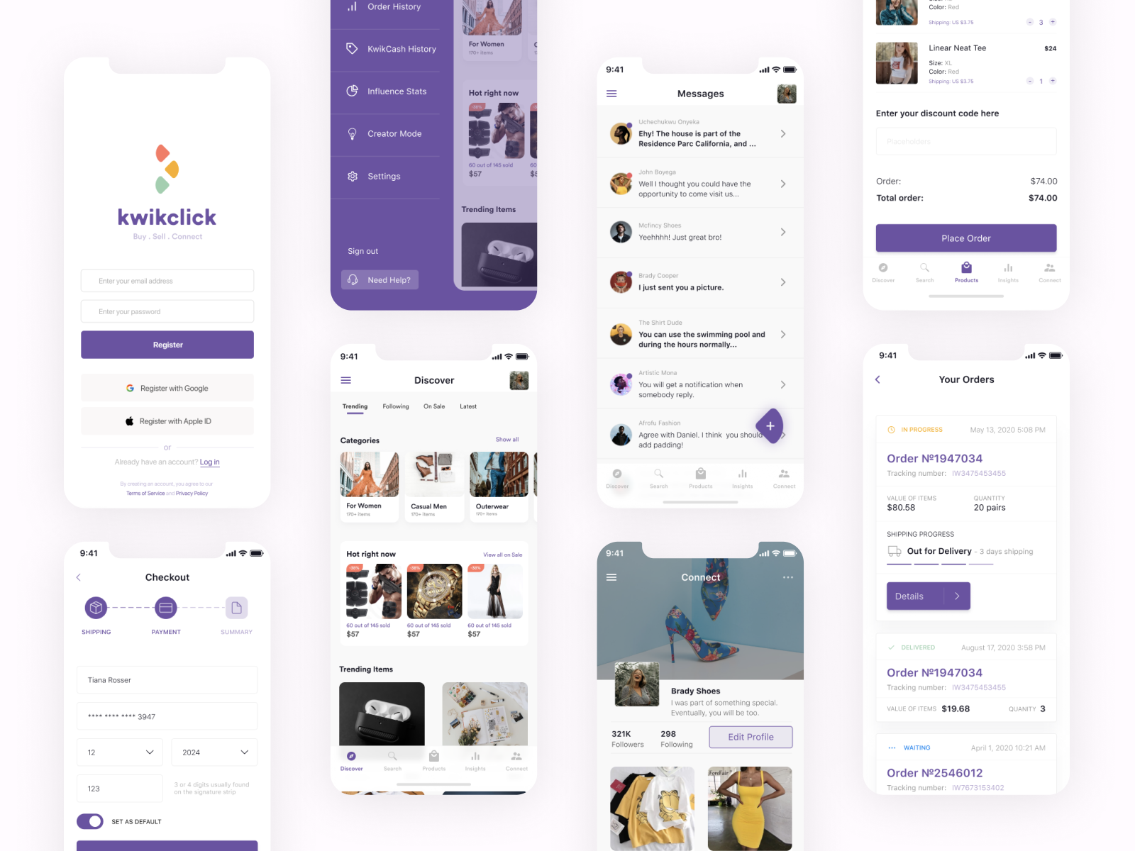 Social eCommerce app by Uchechukwu Onyeka on Dribbble