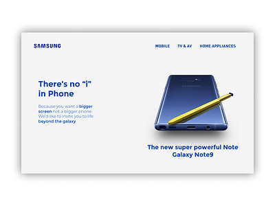 Samsung Landing Page