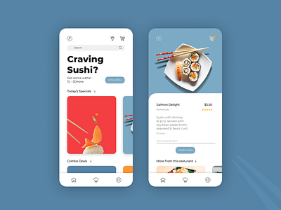 Sushi Restaurant App Challenge app brand figma food home ios restaurant shop sushi