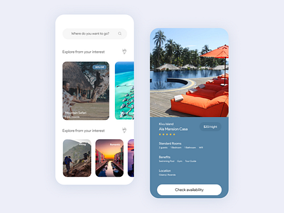 Travel Booking App app concept explore travel ui ux