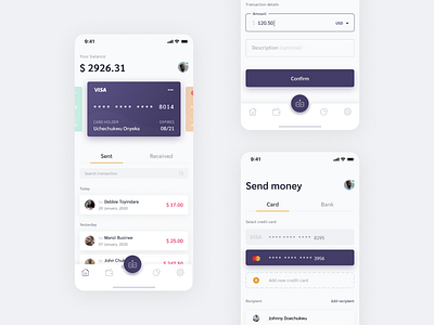 Money Wallet App by Uchechukwu Onyeka on Dribbble